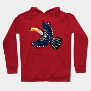 Bright and Sassy Colorful Toucan Bird Hoodie